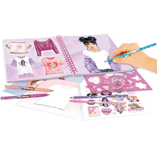 Top Model T Shirt Designer Colouring Book