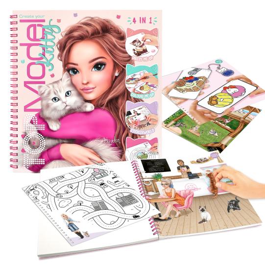 Top Model Create Kitty Colouring Book