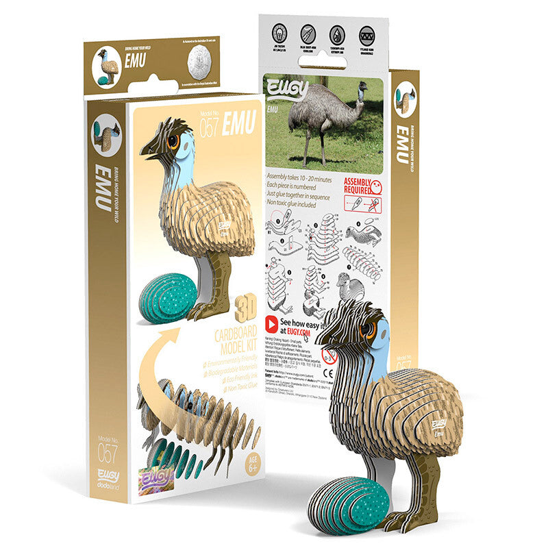 EUGY Emu 3D Model Craft Kit