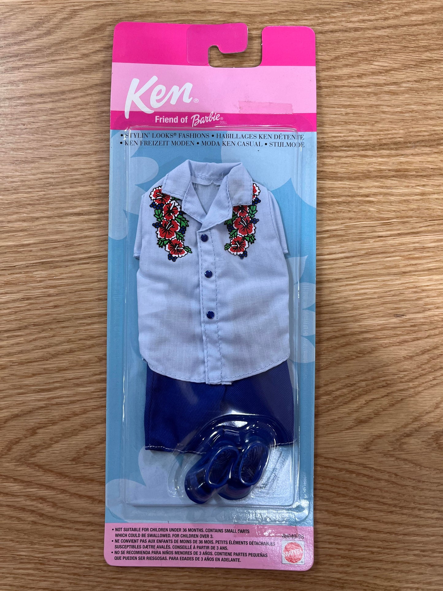 Ken Vintage Fashion Blue Shirt & Blue Shorts