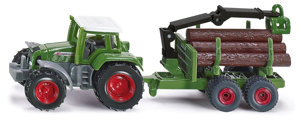 Siku Tractor & Forestry Trailer 1:87 Scale