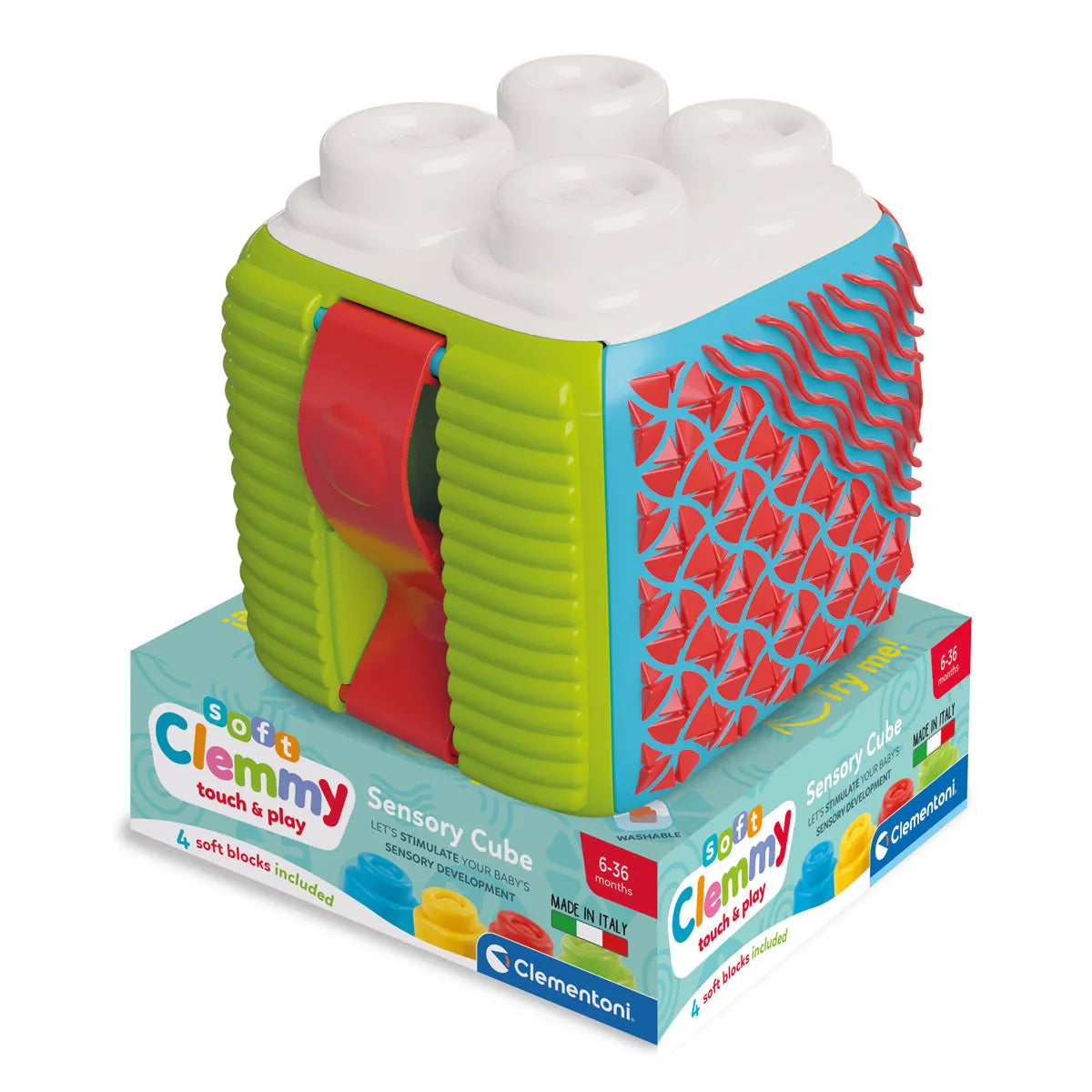 Soft Clemmy Sensory Activity Cube