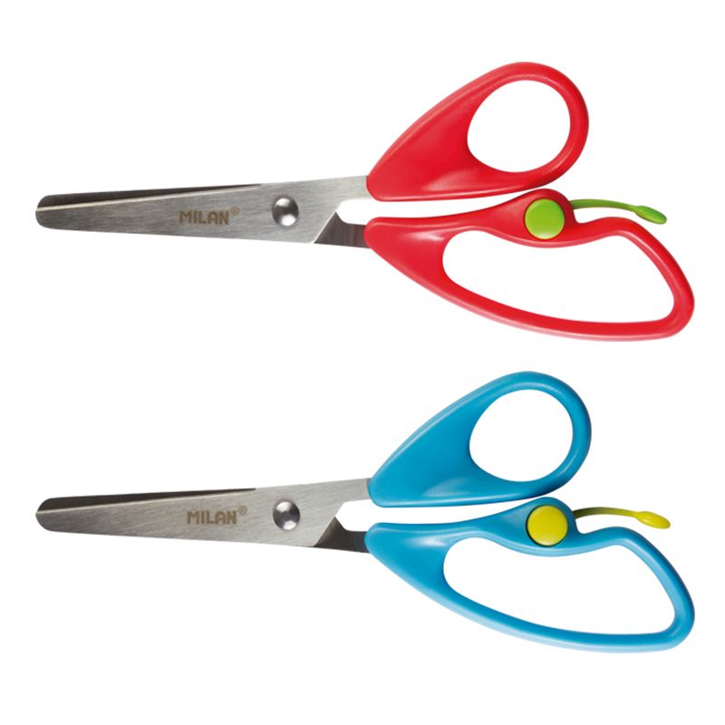 Milan Childrens Scissors Spring Loaded