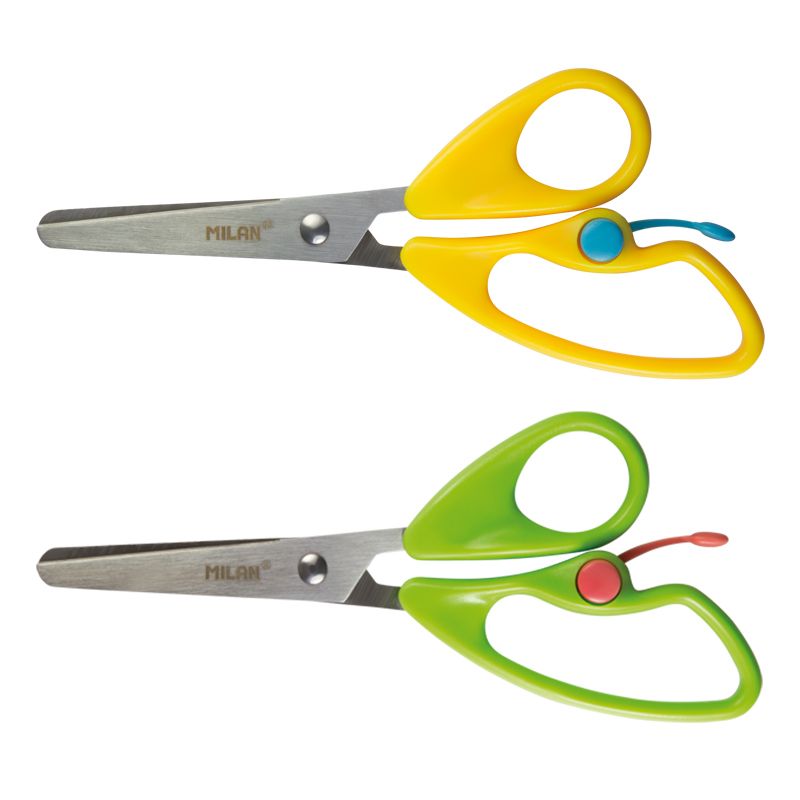 Milan Childrens Scissors Spring Loaded