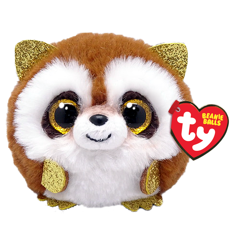 TY Pickpocket Raccoon Beanie Ball