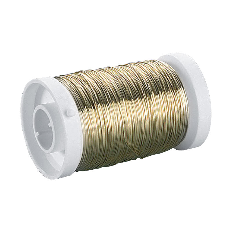 Heyda Plated Brass Crafting Wire, 0.4mm x 40m Spool