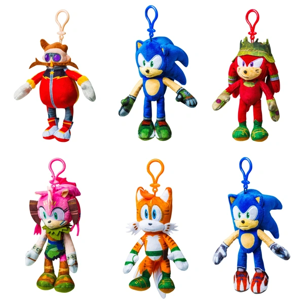 Sonic Prime Clip On Plush Assorted – Hopkins Of Wicklow