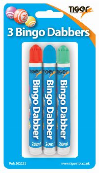 3 Bingo Dabbers Assorted Colours