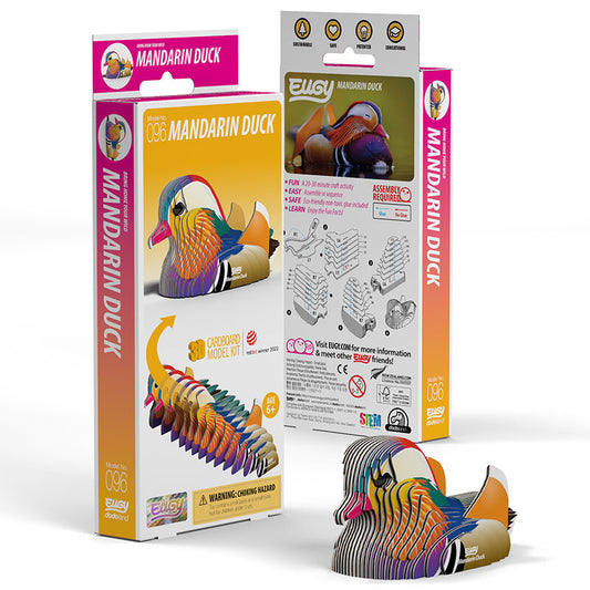 EUGY Mandarin Duck 3D Model Craft Kit