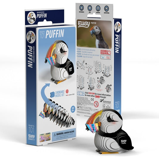 EUGY Puffin 3D Model Craft Kit