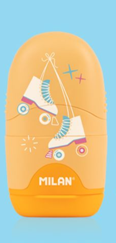 Milan Rollerskate Eraser/Sharpener