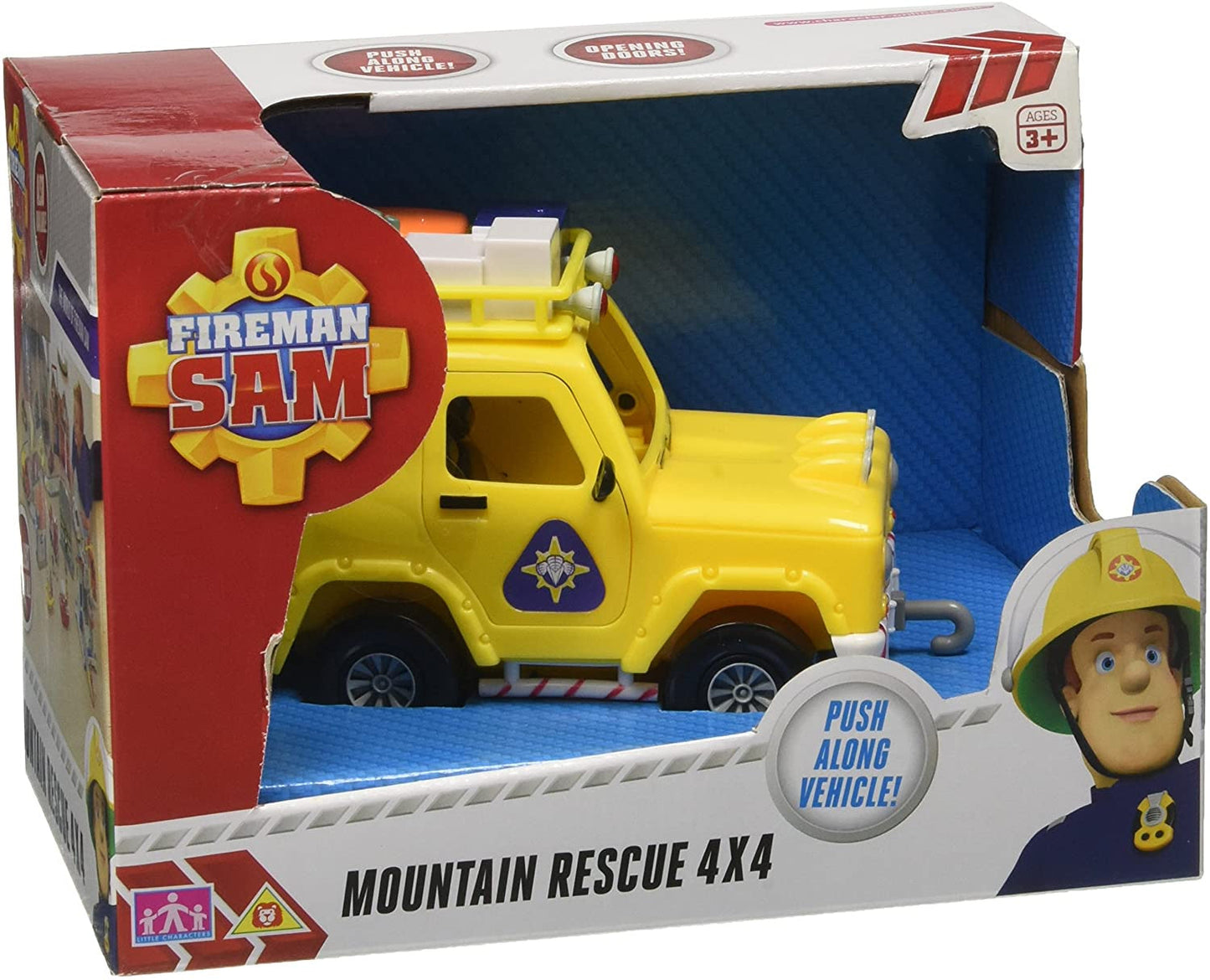 Fireman Sam Mountain Rescue 4 x 4 Push Along Vehicle.