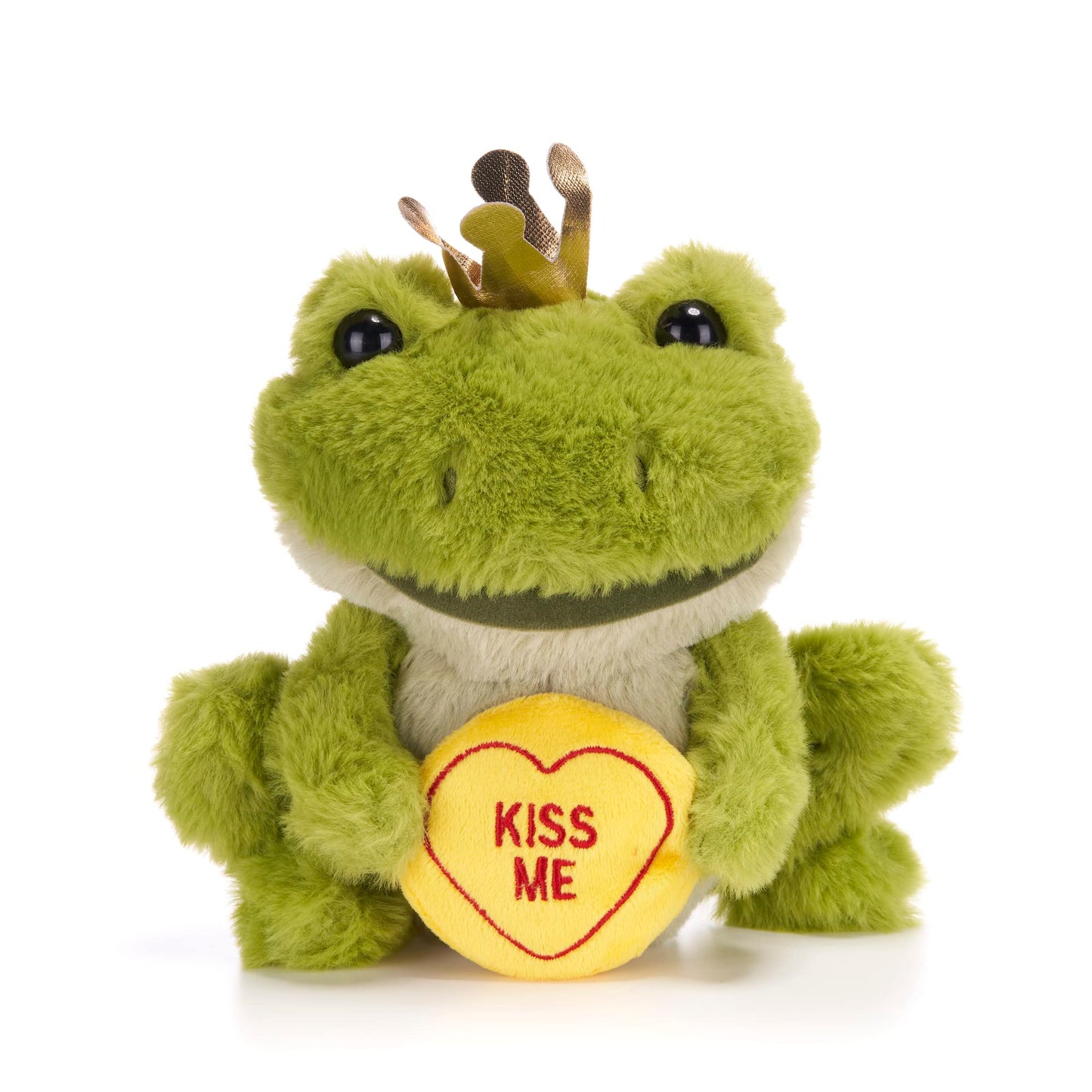 Love Hearts Kiss Me Frog 7"