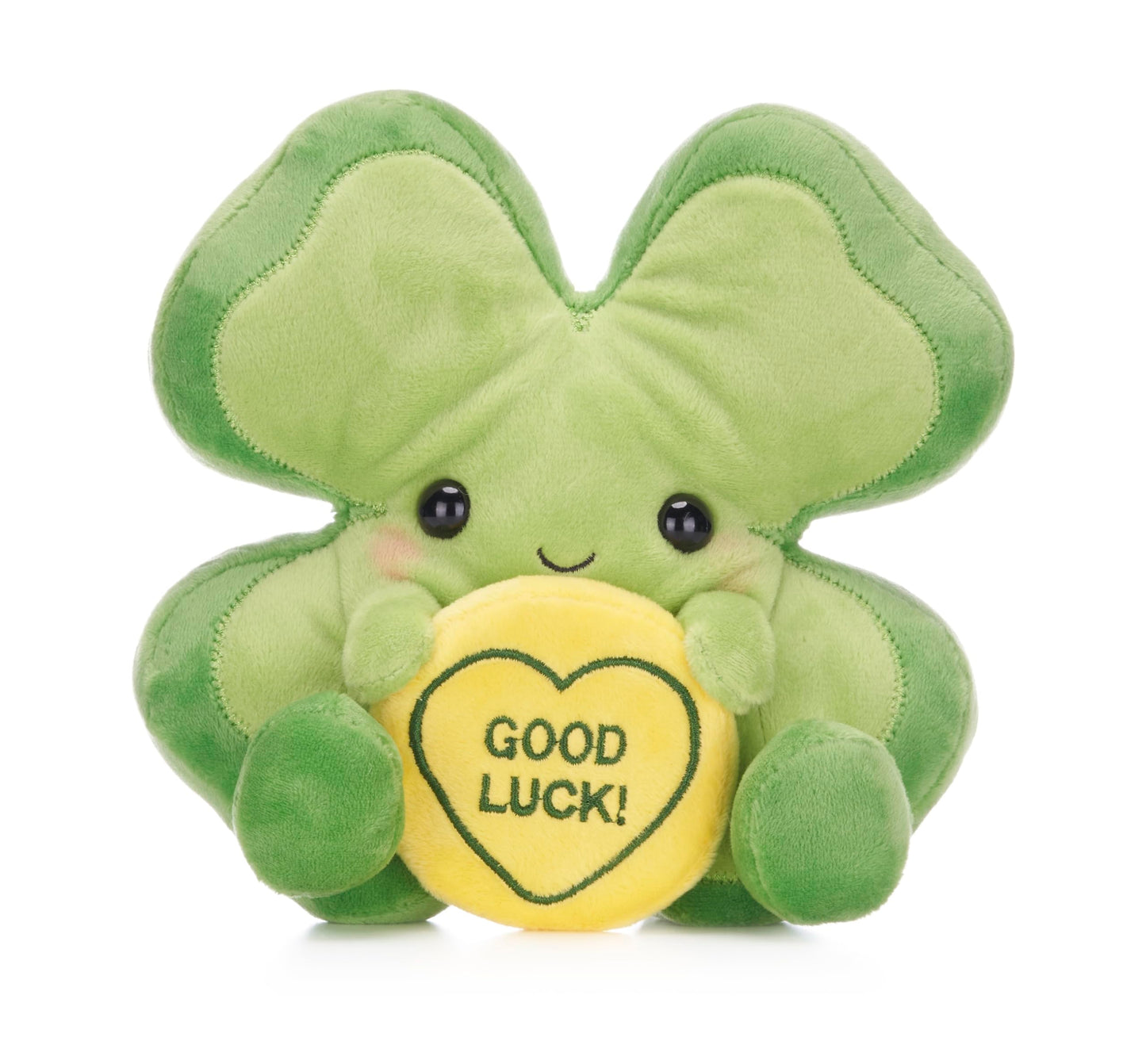 Love Hearts Good Luck Clover 7"