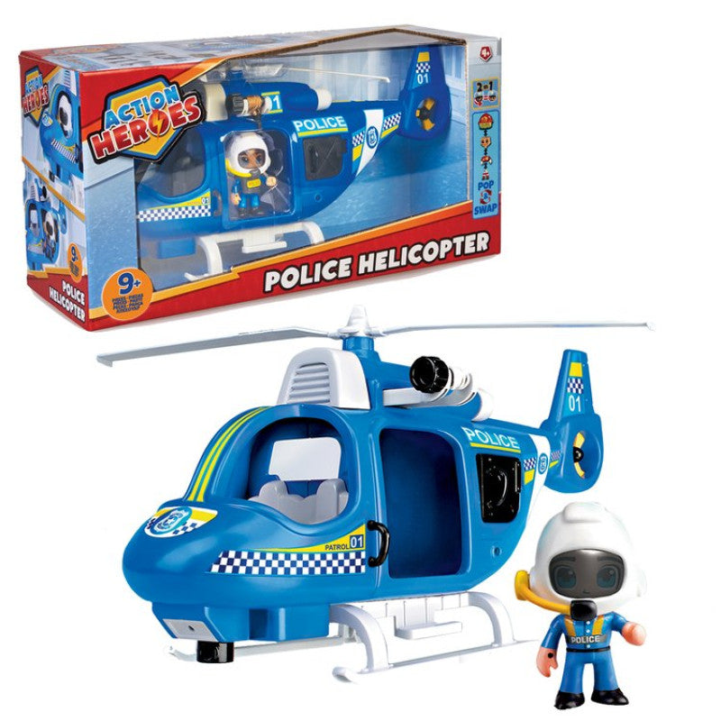 Action Heroes Police Mini Helicopter