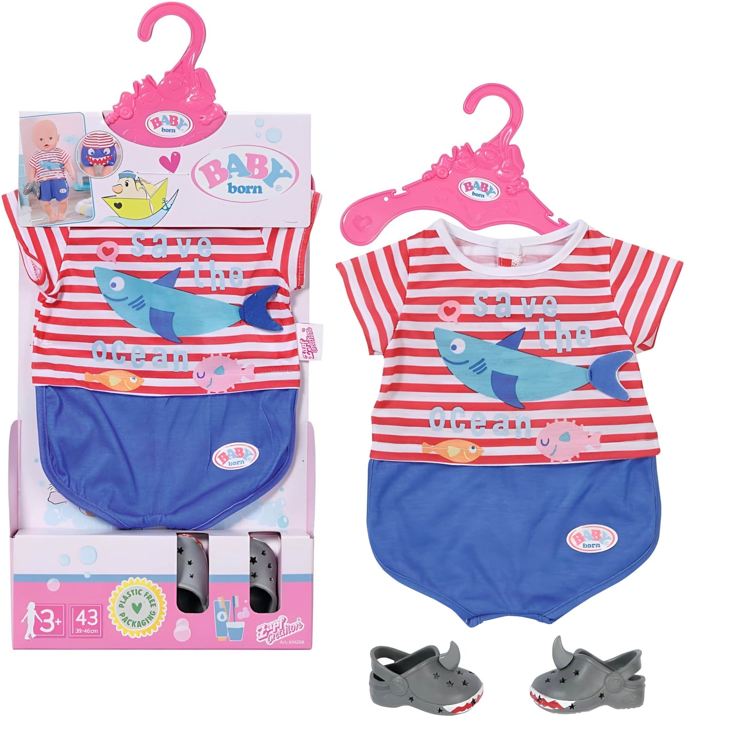 Baby Born Bath Pyjamas & Shoes