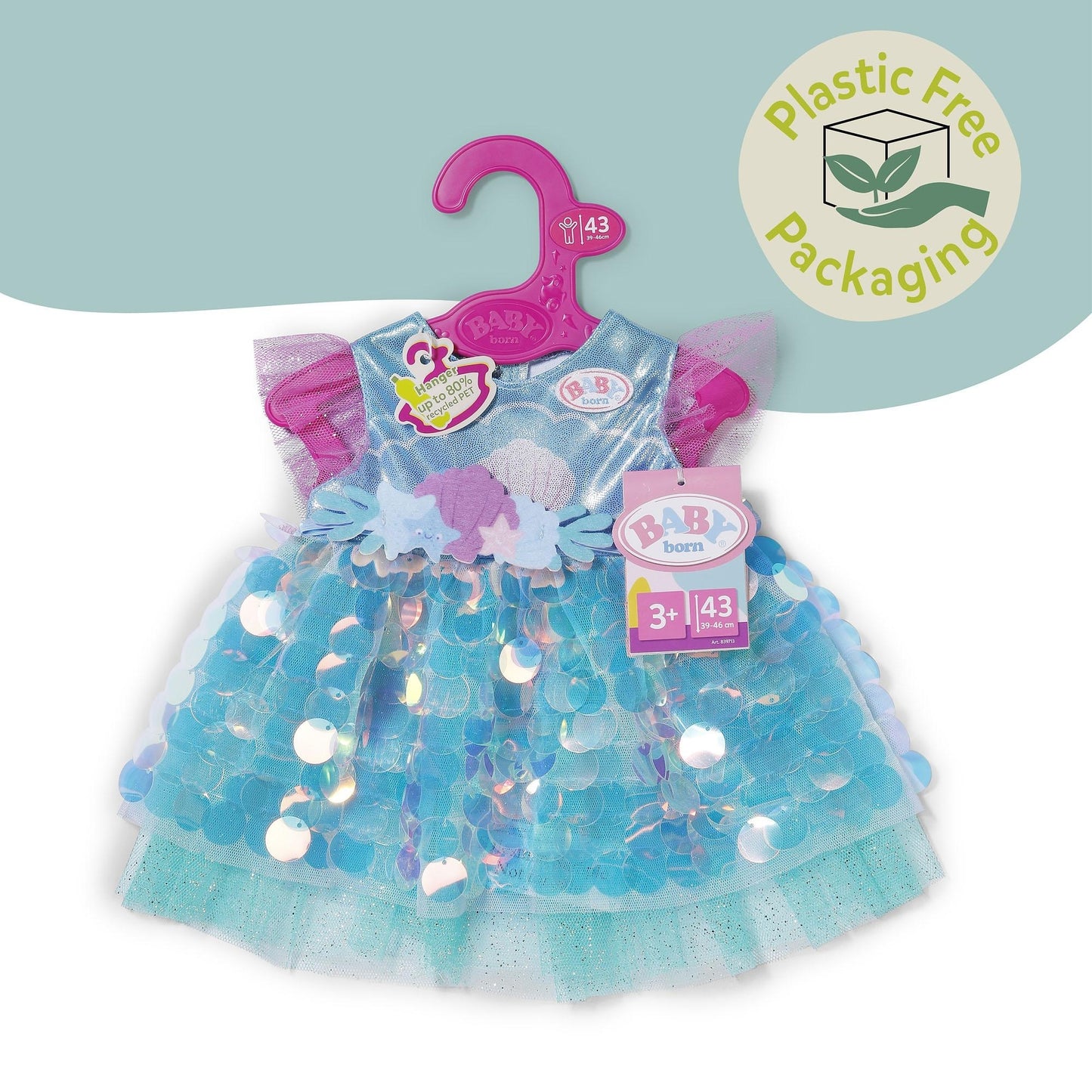 Baby Born Dress Little Mermaid 43cm