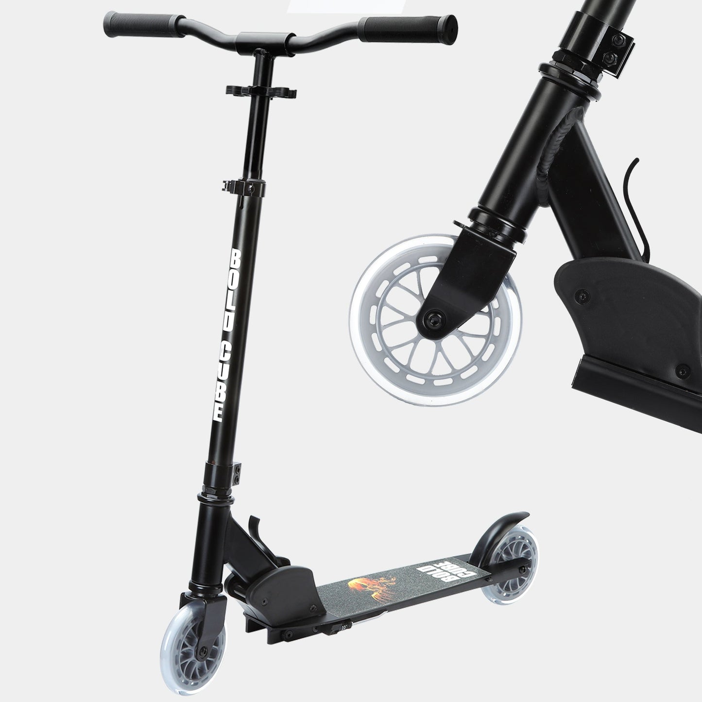 Bold Cube Deluxe 2 Wheel Scooter Black