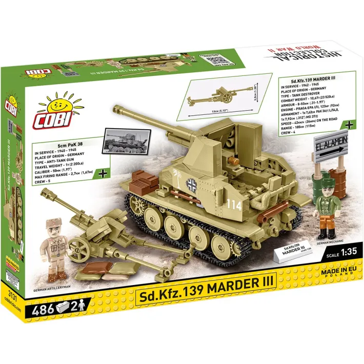 COBI WWII SDKFZ139 Marder III