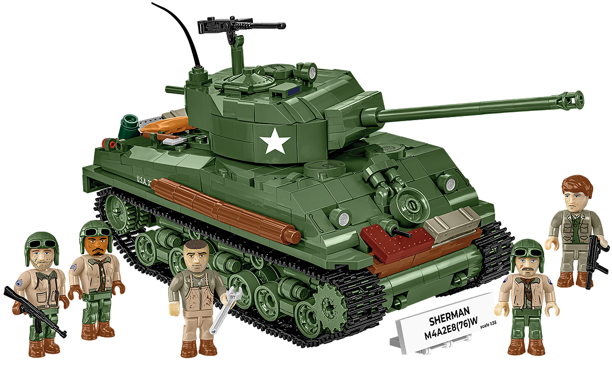 COBI WWII Sherman M4A2E8 (76) W