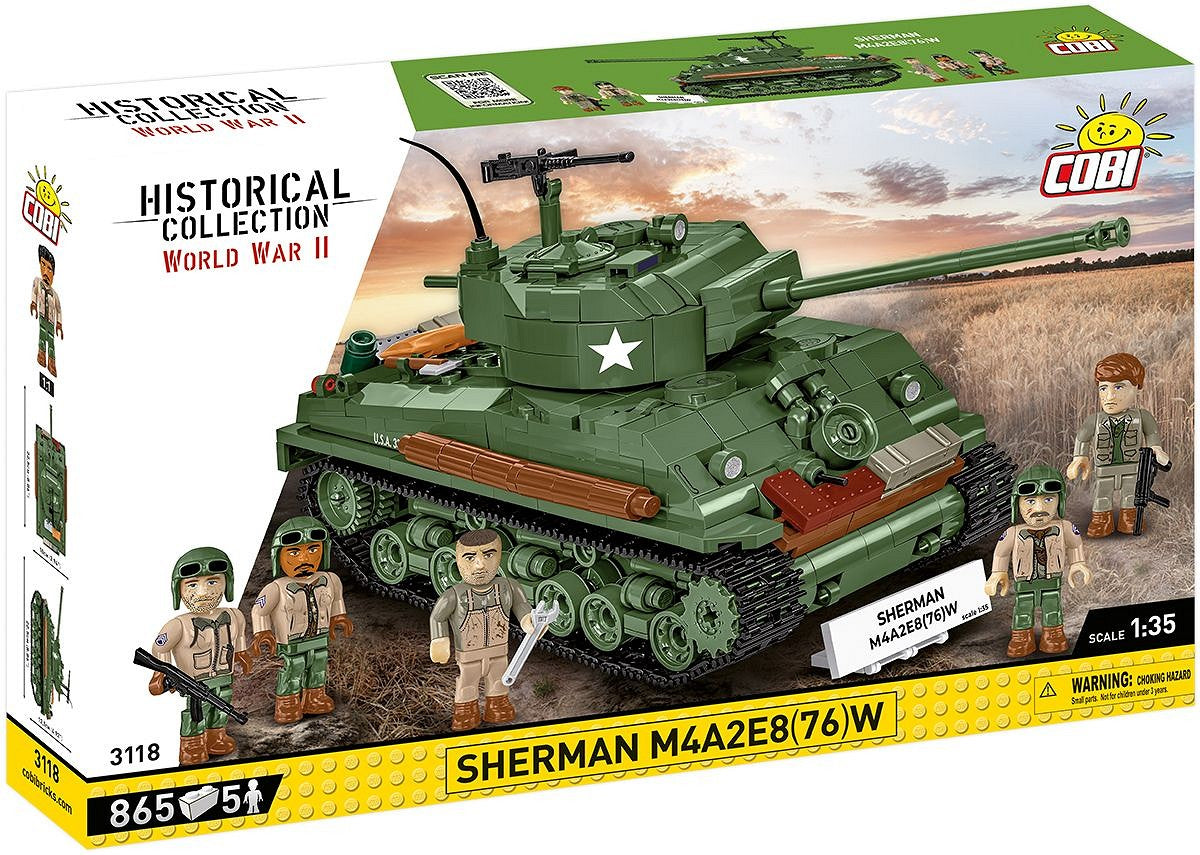 COBI WWII Sherman M4A2E8 (76) W