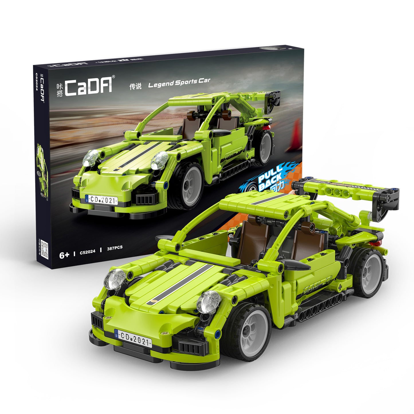 Cada 1:18 Pull back Racing Car 387 Pcs