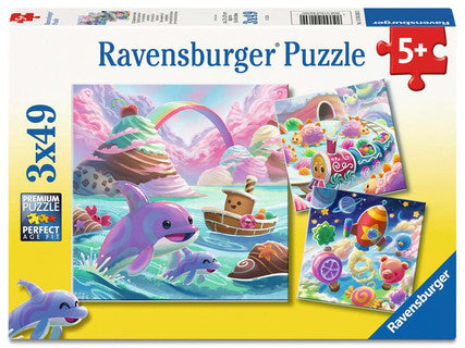 Ravensburger Candy Coastline 3 x 49 Piece Jigsaw Puzzle