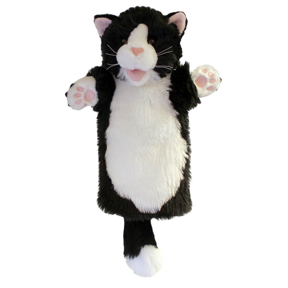 Cat – Black & White – Long-Sleeved Glove Puppet