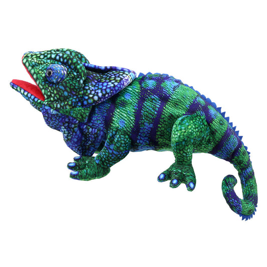 Chameleon Blue Large Puppet