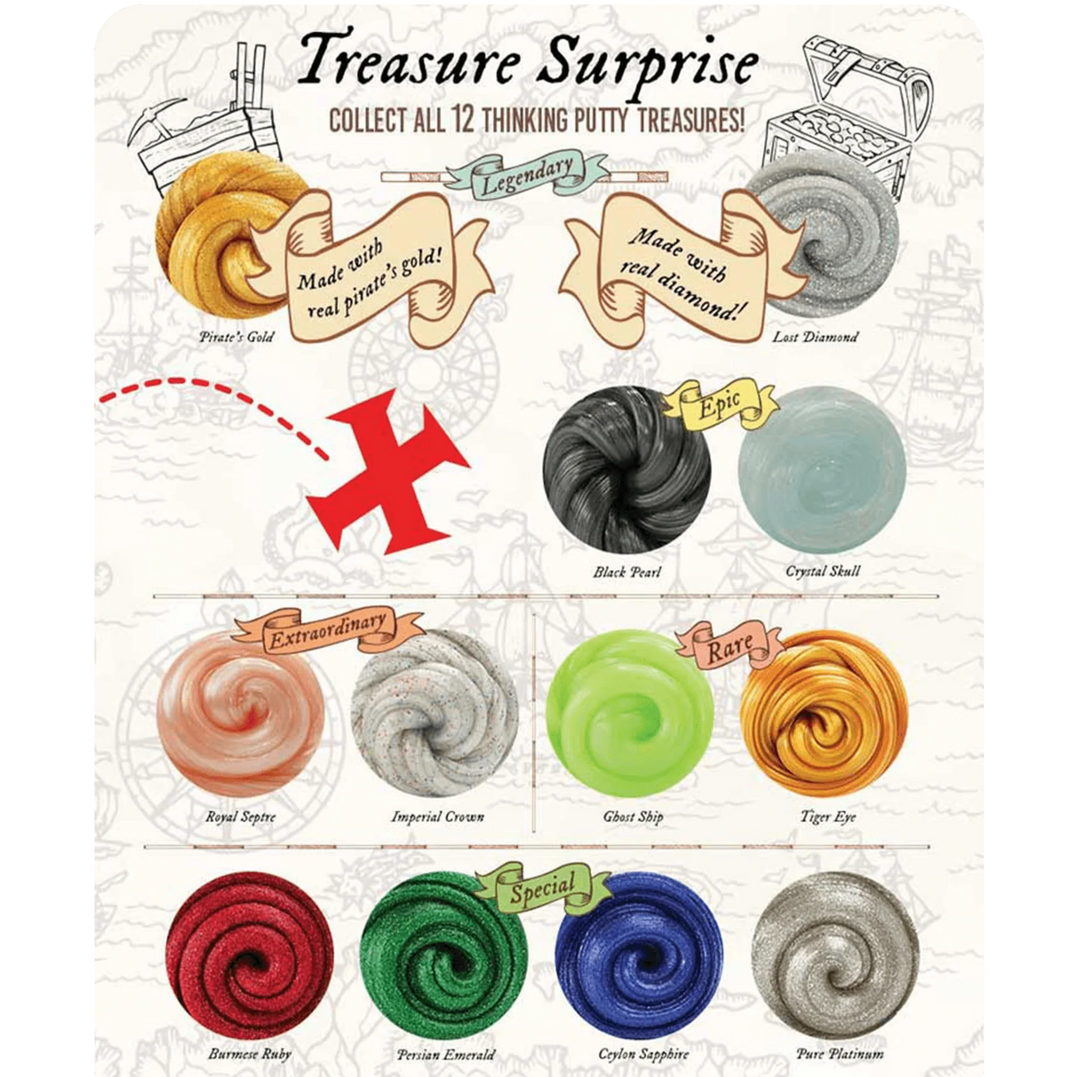 Crazy Aarons Mini Treasure Peel To Reveal Mini Tin