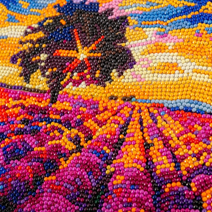 Lavender Field Crystal Art Canvas