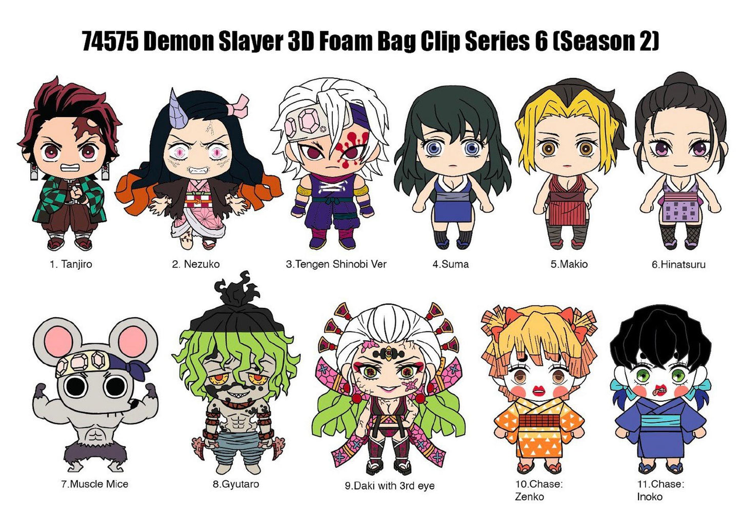 Demon Slayer S6 Bag Clips
