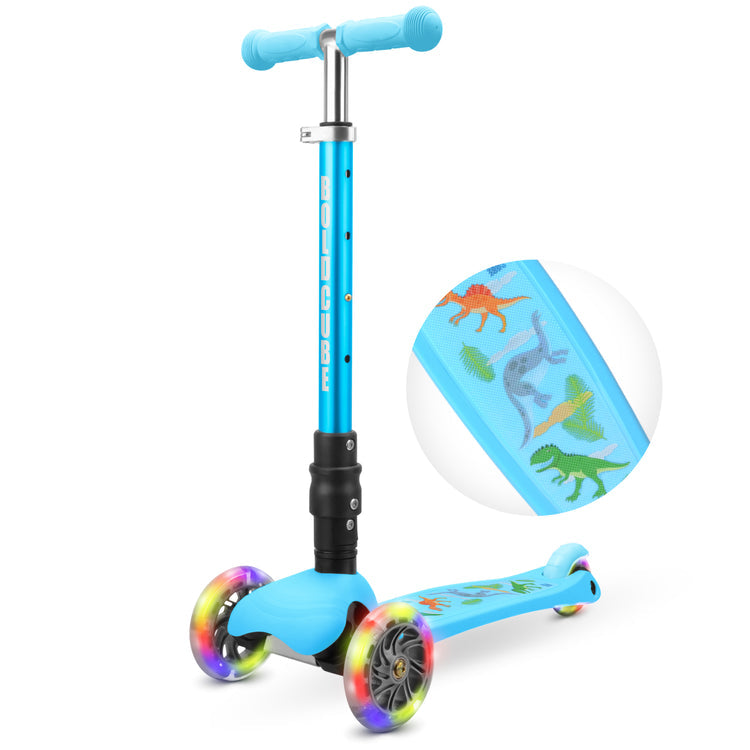 Bold Cube Teeny Fold 3 Wheel Scooter Dinosaur