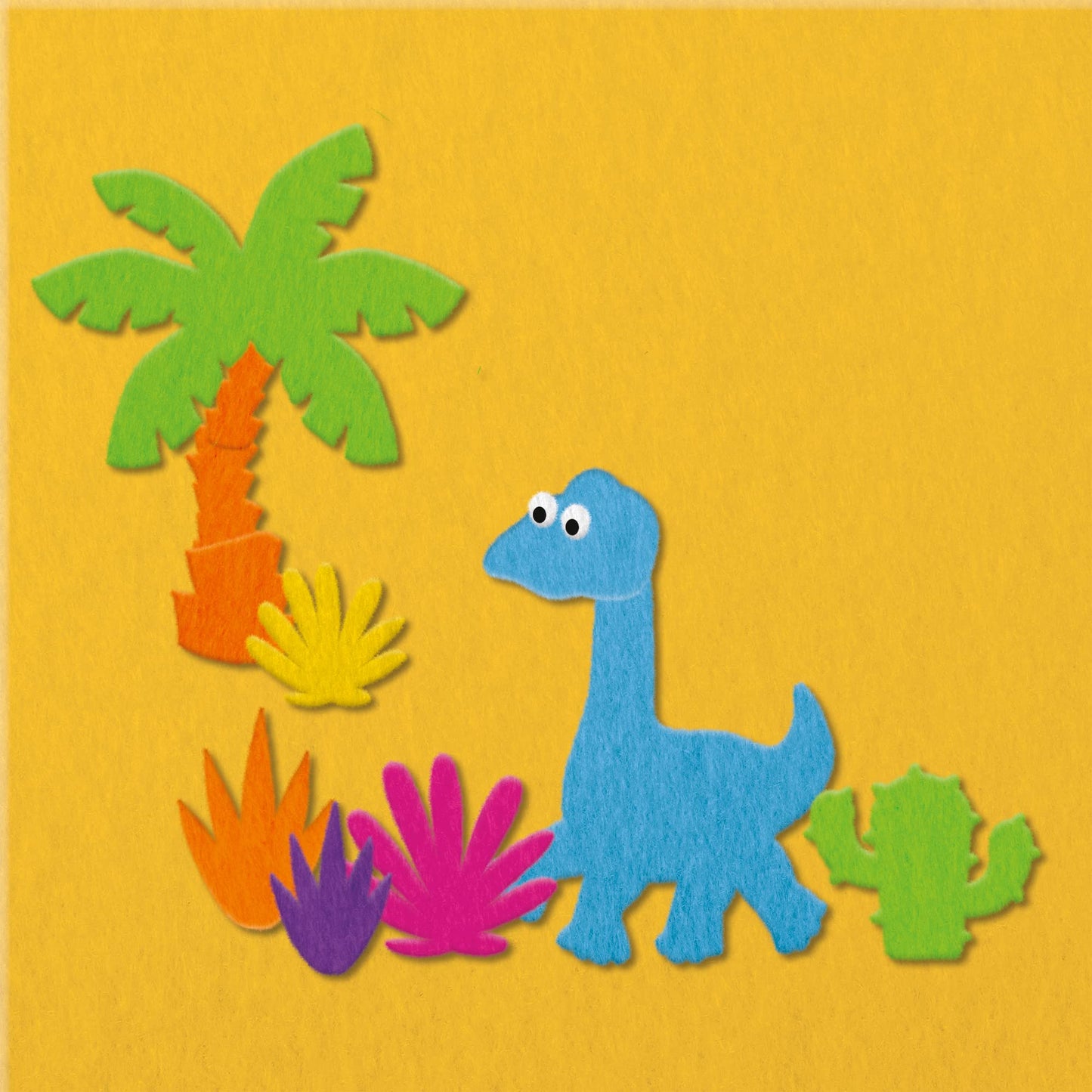 Fuzzy Felt Dinosaur Gift Set