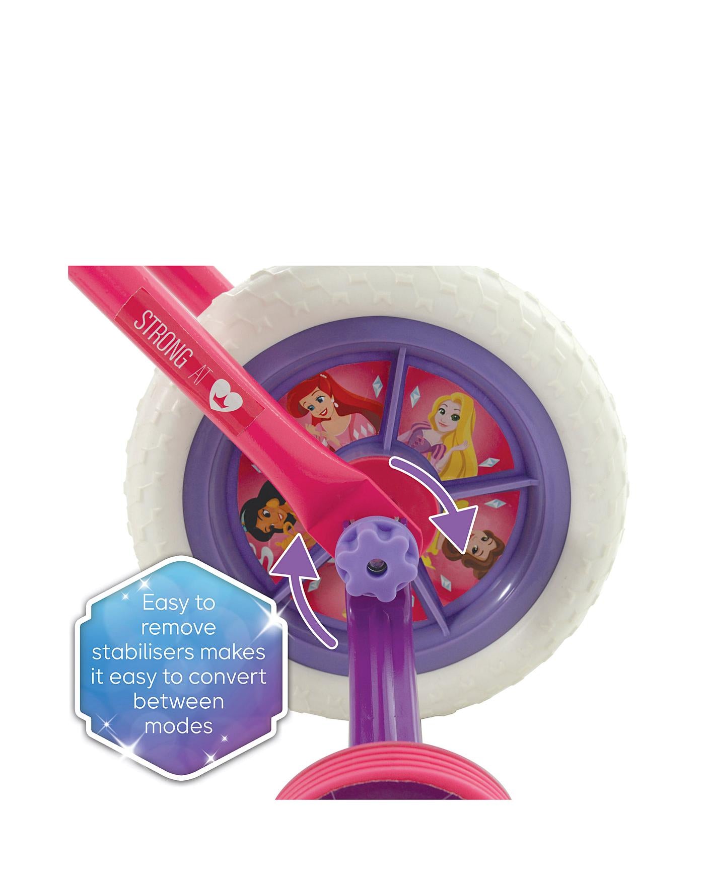 Disney Princess 2 In 1 Bike 10 inch Training Bike
