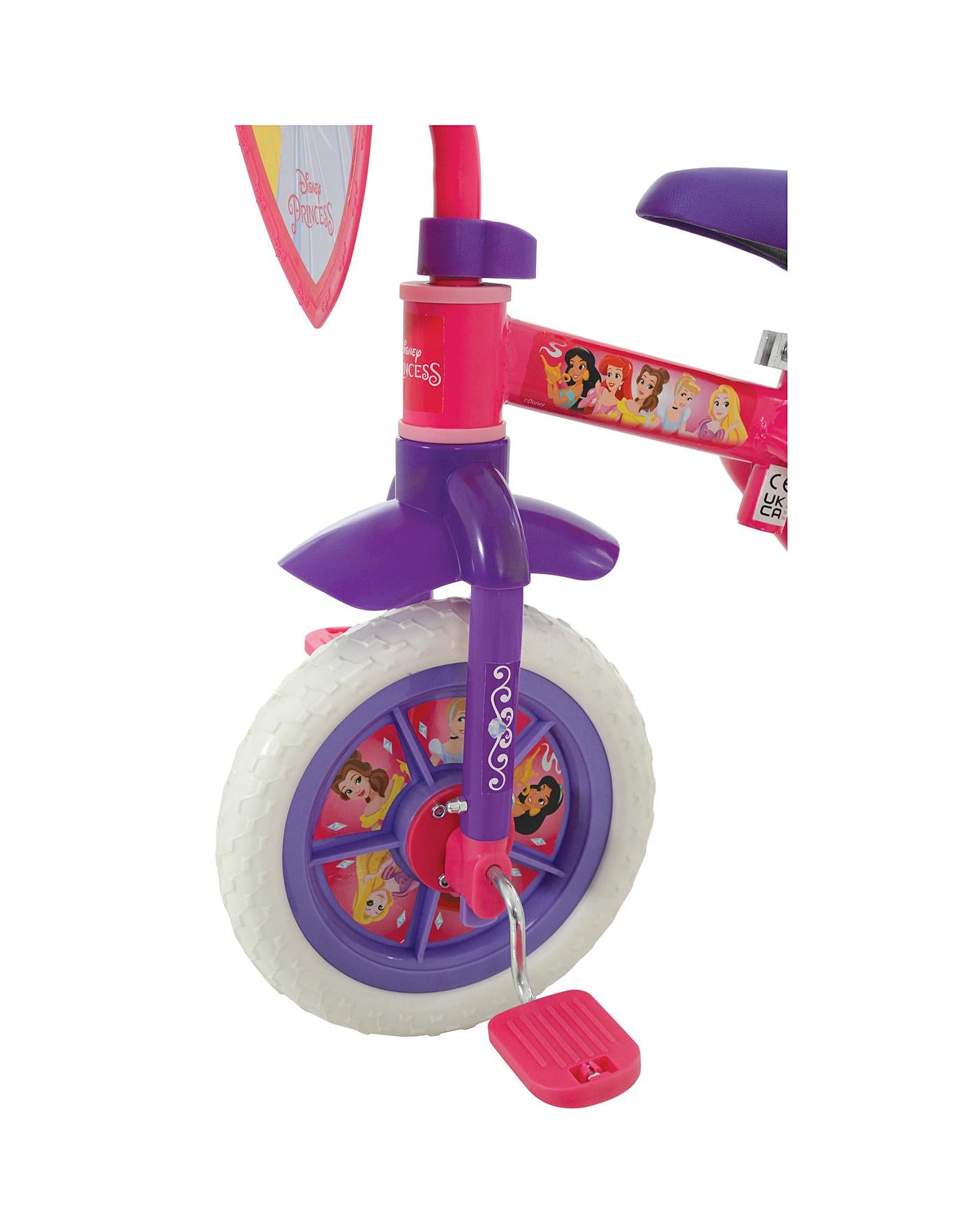Disney Princess 2 In 1 Bike 10 inch Training Bike