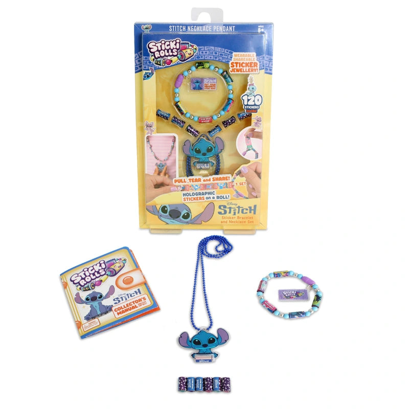Disney Stitch Sticki Rolls Sticker Jewellery Making Set.
