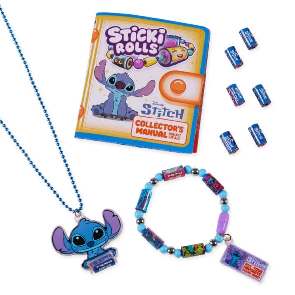 Disney Stitch Sticki Rolls Sticker Jewellery Making Set.