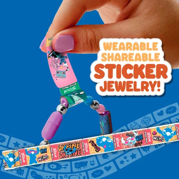 Disney Stitch Sticki Rolls Sticker Jewellery Making Set.