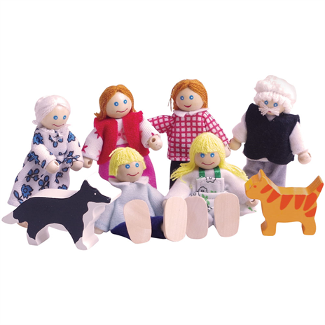Doll Family 8 Pieces