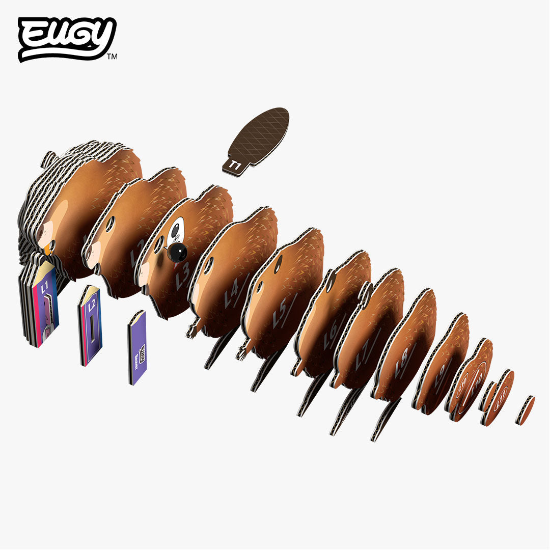 Eugy Beaver 3D Model Craft Kit