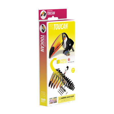 Eugy Toucan 3D Model Craft Kit
