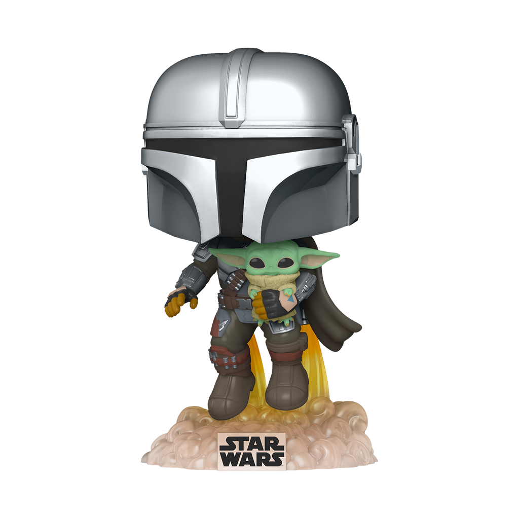 Funko Pop Star Wars Mando Flying With Jet Pack