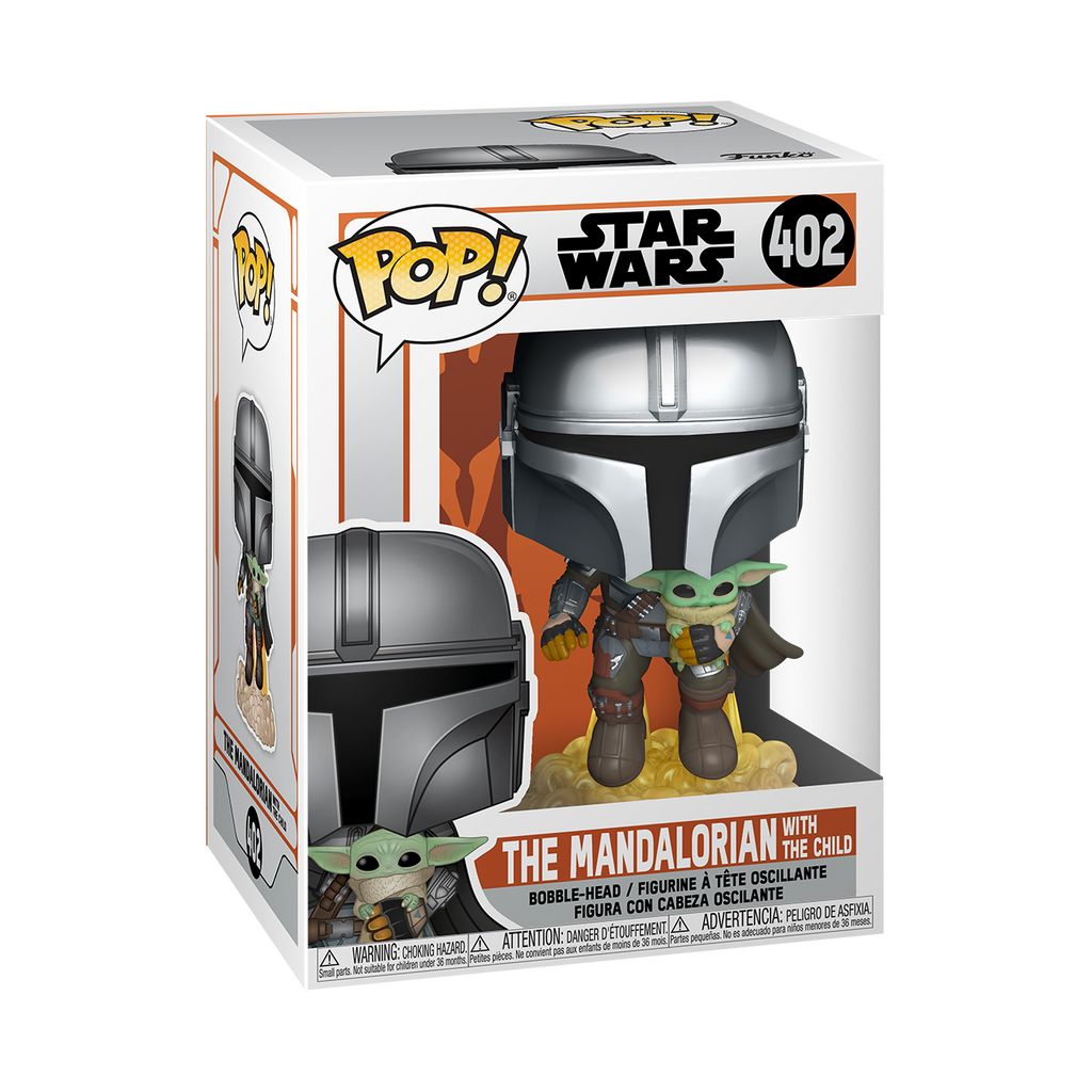 Funko Pop Star Wars Mando Flying With Jet Pack