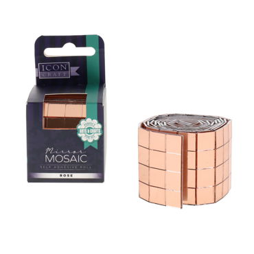 Rose Gold Mirror Mosaic Roll