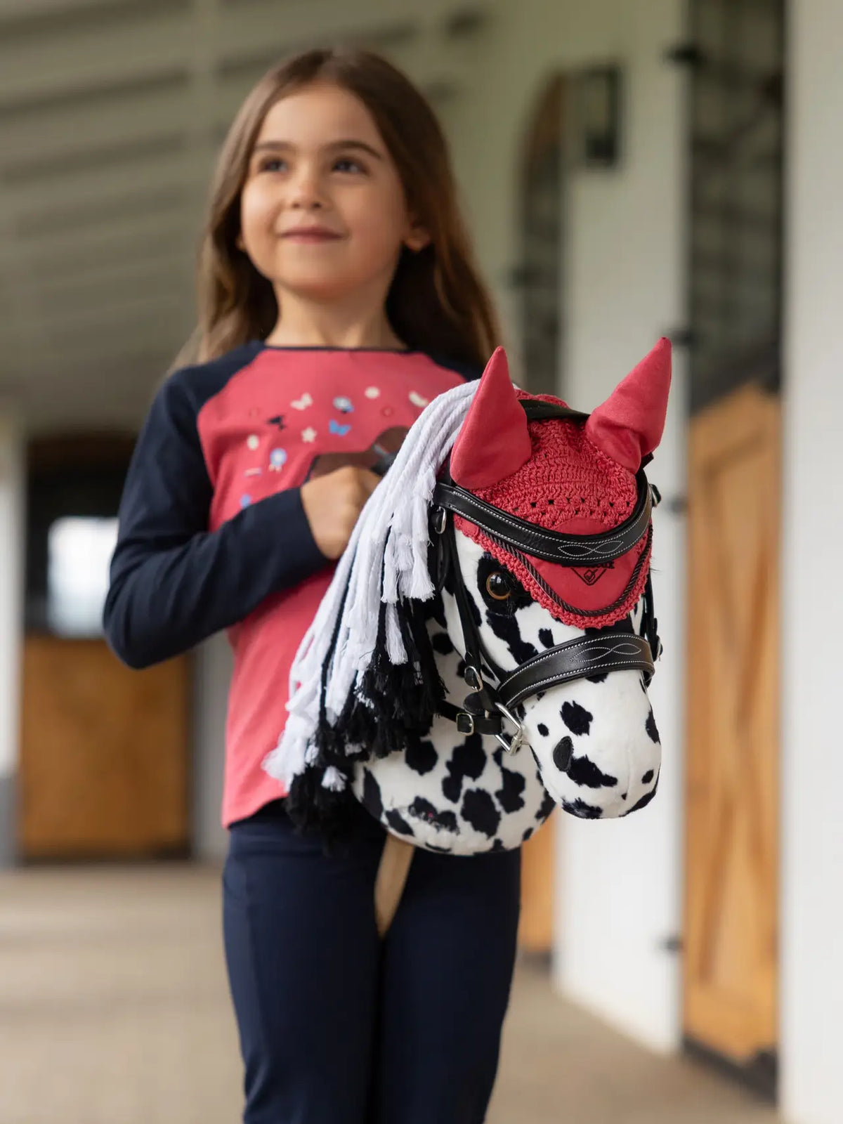 LeMieux Hobby Horse Fly Hood Cranberry