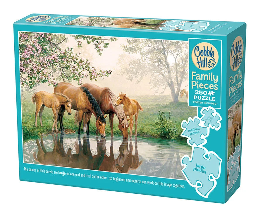Cobble Hill Horse Family 350 Piece Jigsaw Puzzle