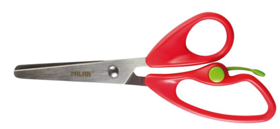 Milan Childrens Scissors Spring Loaded
