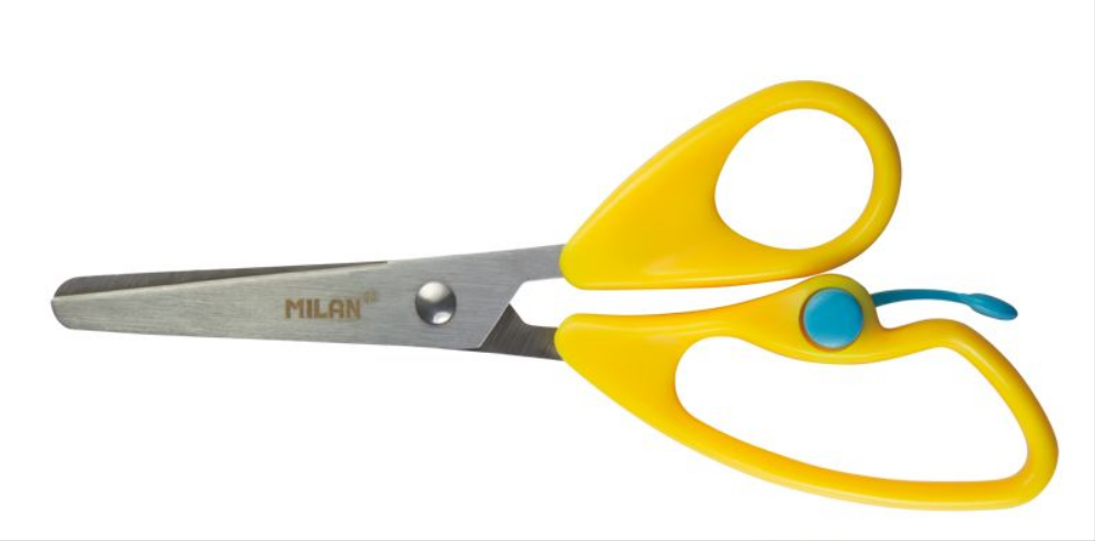 Milan Childrens Scissors Spring Loaded