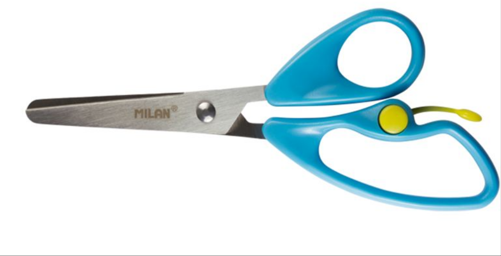 Milan Childrens Scissors Spring Loaded